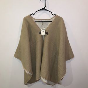 NWT Calvin Klein Tan Poncho